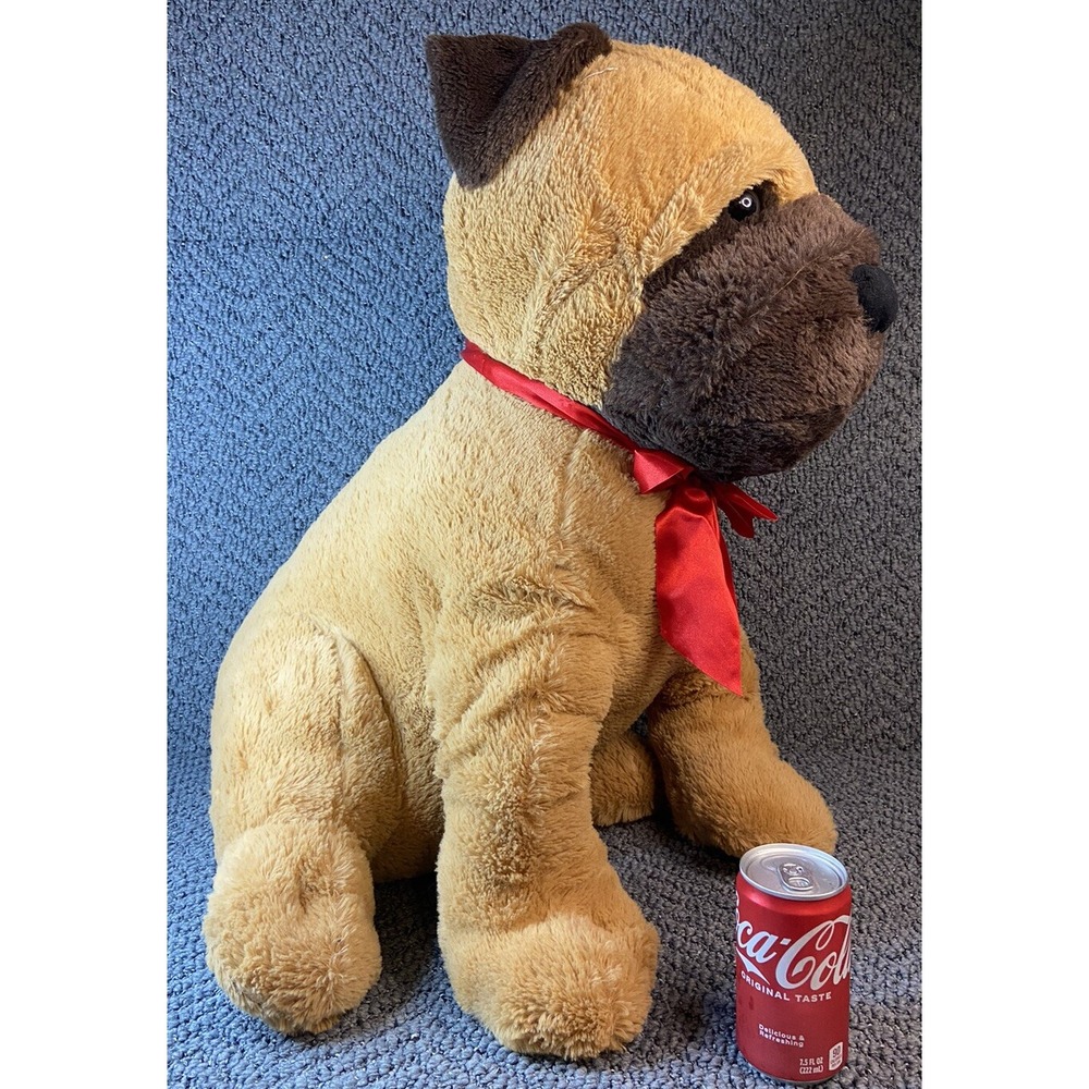 Dan Dee Jumbo Pug Dog Plush 23" Huge Plushie Stuffed Animal